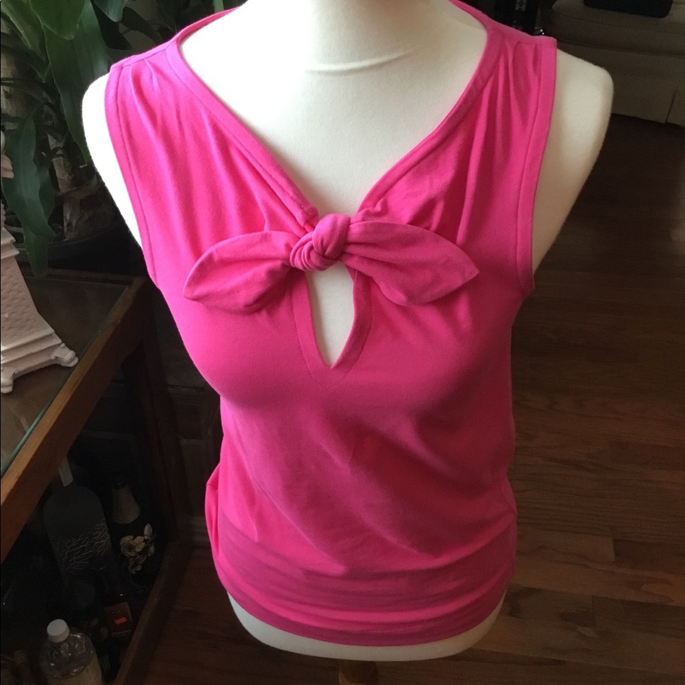 Kate Spade pink bow shirt